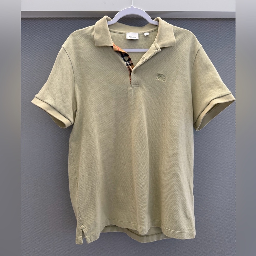 Burberry sage green Polo Shirt